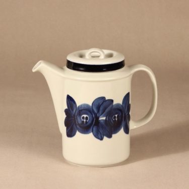Arabia Anemone coffee pitcher, hand-painted design Ulla Procope