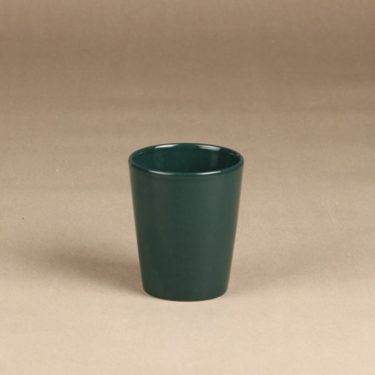 Arabia Kilta mug, green glaze, designer Kaj Franck