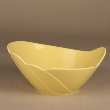 Arabia Tuuli bowl, yellow, designer Heljä Liukko-Sundström