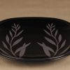 Arabia ceramics platter, black, designer Pauli Partanen, 2