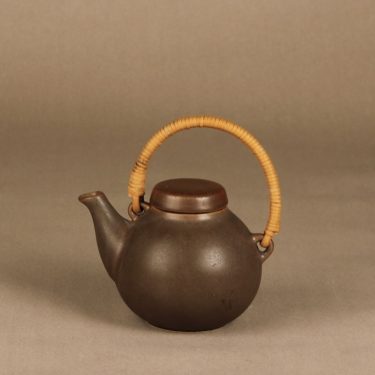 Arabia GA teekannu, ruskea, suunnittelija Ulla Procope,