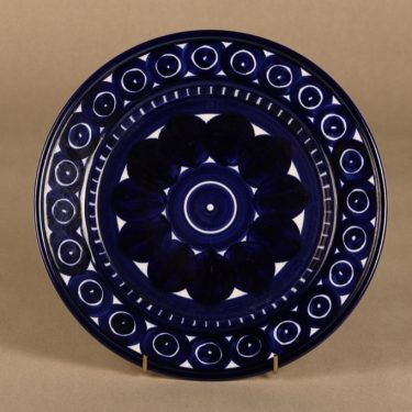 Arabia Valencia plate, designer Ulla Procope, hand-painted, signed
