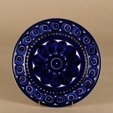 Arabia Valencia plate, designer Ulla Procope, hand-painted, signed