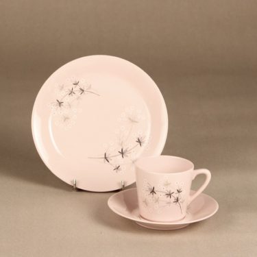 Arabia Lumikukka coffee cup, pink, Raija Uosikkinen