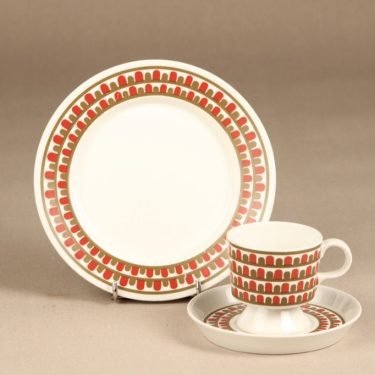 Arabia Raanu kahvikuppi, monivärinen, suunnittelija Olga Osol, Väinämöinen, serikuva