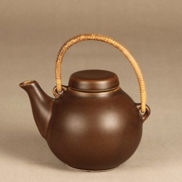 Arabia GA teekannu, ruskea, suunnittelija Ulla Procope,