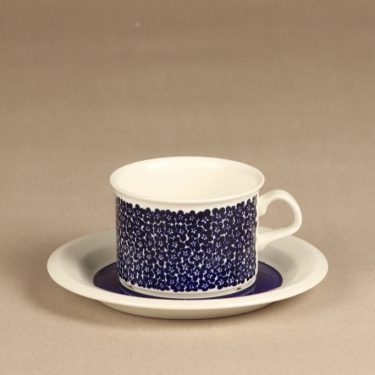 Arabia Faenza teekuppi, sininen, suunnittelija Inkeri Seppälä, serikuva