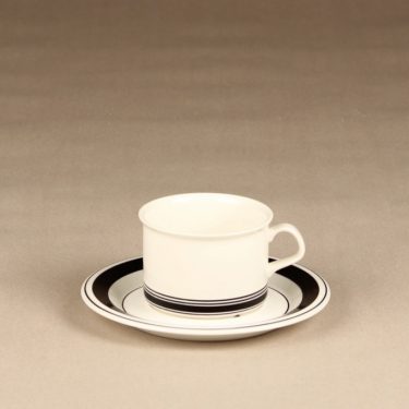 Arabia Faenza tea cup, stripe decoration, Peter Winquist