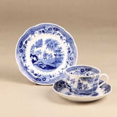 Arabia Singapore tea cup, blue designer unknown
