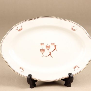 Arabia Terttu platter, oval, printed decoration, art deco