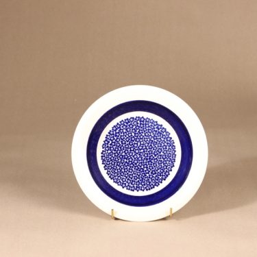 Arabia Faenza plate, flower, silk screening, designer Inkeri Seppälä