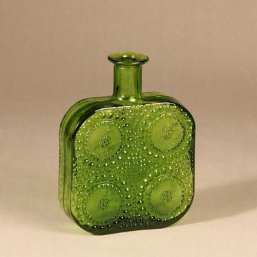Riihimäen Lasi Grapponia bottle green design Helena Tynell