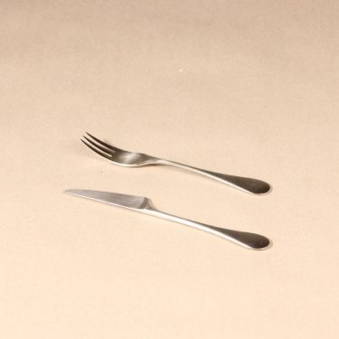 Hackman Mango dessert fork and knife, silver color, 2 pcs