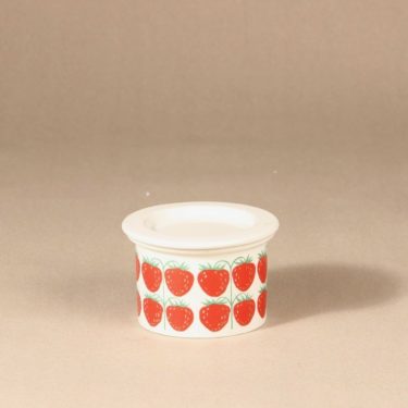 Arabia Pomona mansikka jar, strawberry, designer Raija Uosikkinen, silk screening