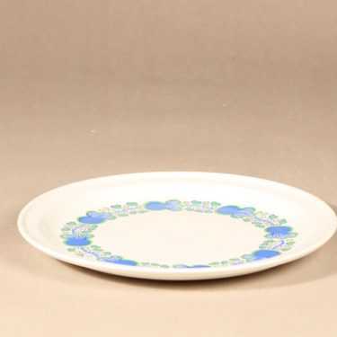 Arabia A dinner plate, retro, silk screening, flower theme