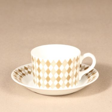 Arabia Pajazzo mocha cup, gray, Raija Uosikkinen