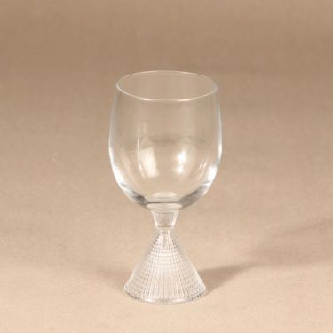 Iittala Briljant white wine glass, clear, Tapio Wirkkala