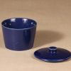Arabia Kilta sugar bowl, blue glaze, Kaj Franck, 2