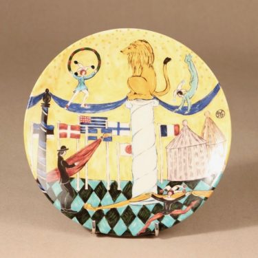 Arabia horoskooppi wall plate, lion, designer Dorrit von Fieandt