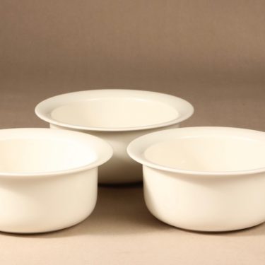 Arabia Arctica bowl, 1,5l, 3 pcs, designer Inkeri Leivo, big, salad bowl