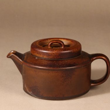 Arabia Ruska tea cup, 1.35 l, designer Ulla Procope, brown glazing