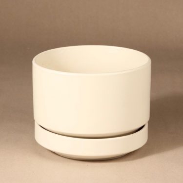 Arabia SN1 flower pot, white, designer Richard Lindh