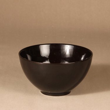 Arabia Kilta bowl, black, designer Kaj Franck