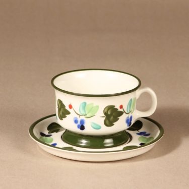 Arabia Palermo tea cup, hand-painted, designer Dorrit von Fieandt, signed