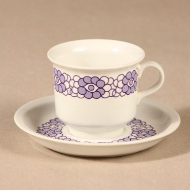 Arabia Krokus coffee cup, lilac, Gunvor Olin-Grönqvist,