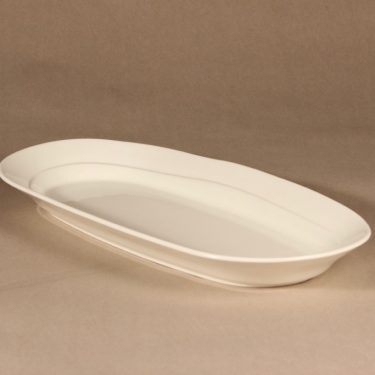 Arabia Tuuli platter, white, designer Heljä Liukko-Sundström, modern