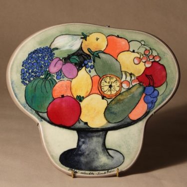 Arabia wall plate Joy of life designer Heljä Liukko-Sundström 