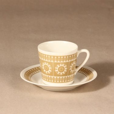Arabia Sanna kahvikuppi, beige, suunnittelija , serikuva