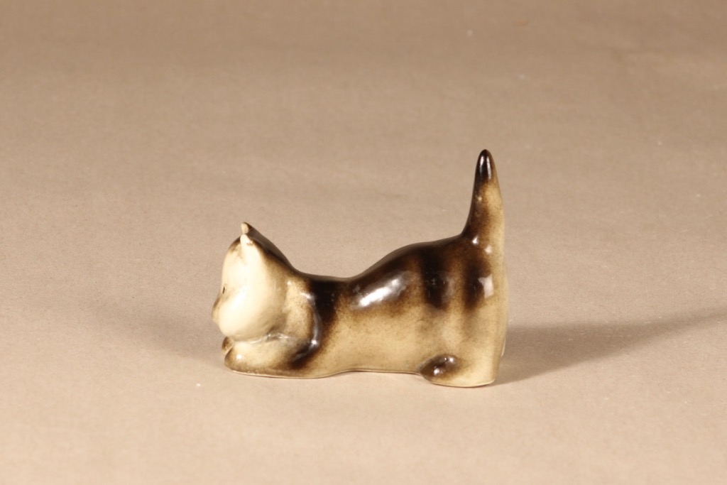 Arabia Kissa figuuri, kissa, suunnittelija Michael Schilkin, kissa, käsinmaalattu