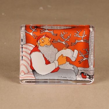 Iittala glass card Santa Claus designer Pekka Vuori