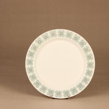 Arabia Veera dinner plate, designer Esteri Tomula, silk screening, flower, retro
