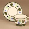 Arabia Palermo teekuppi ja lautaset, käsinmaalattu, suunnittelija Dorrit von Fieandt, käsinmaalattu, signeerattu kuva 3