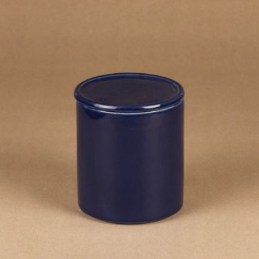 Arabia Kilta jar with lid, blue designer Kaj Franck