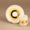 Arabia Tanja coffee cup and plates, yellow designer Esteri Tomula 3