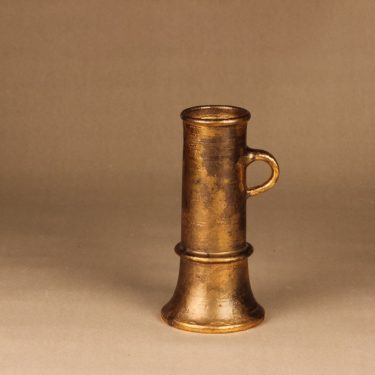 Savitorppa kynttilänjalka, signeerattu, suunnittelija Kauko Forsvik, signeerattu, käsindreijattu, kullattu