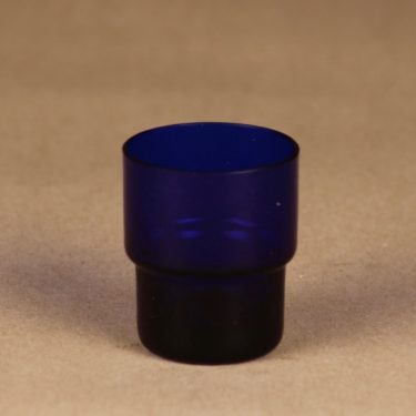 Nuutajärvi Stackable schnapps glass cobalt blue designer Saara Hopea, 3 cl