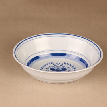 Arabia Blue Rose bowl, hand-painted designer Svea Granlund