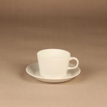 Arabia Kilta teekuppi, valkoinen, suunnittelija Kaj Franck,