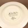 Arabia Palermo lautanen, syvä, suunnittelija Dorrit von Fieandt, syvä, käsinmaalattu, signeerattu kuva 3