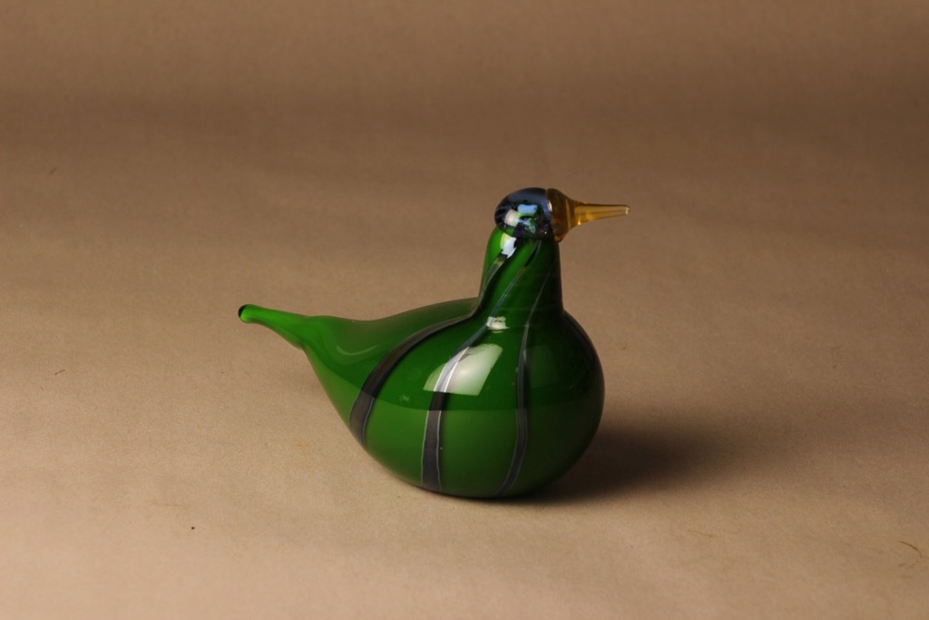 Nuutajärvi bird green Lapwing, Oiva Toikka - Laatutavara.com