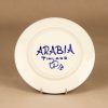 Arabia Valencia leivoslautanen, käsinmaalattu, suunnittelija Ulla Procope, käsinmaalattu, signeerattu kuva 3