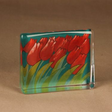 Iittala HLS glass card Tulips designer Heljä Liukko-Sundström