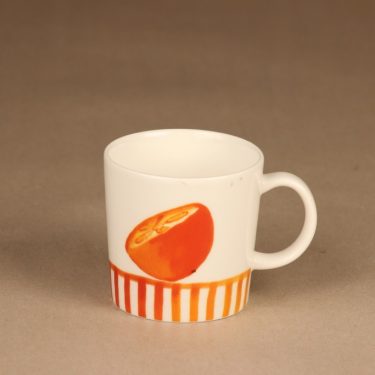 Arabia Orange mug, Seasonal product 2006 designer Minna Immonen