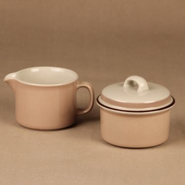 Arabia Koralli sugar bowl and creamer designer Raija Uosikkinen