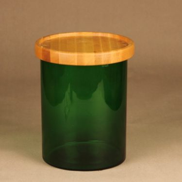 Nuutajärvi Purtilo jar with wooden lid designer Kaj Franck