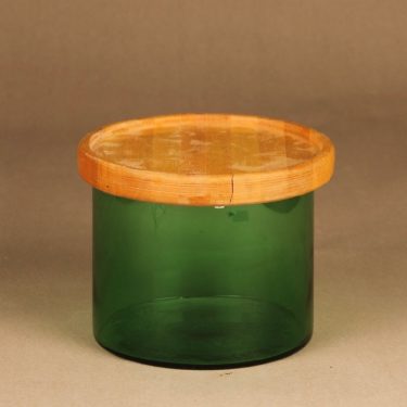 Nuutajärvi Purtilo jar with wooden lid designer Kaj Franck